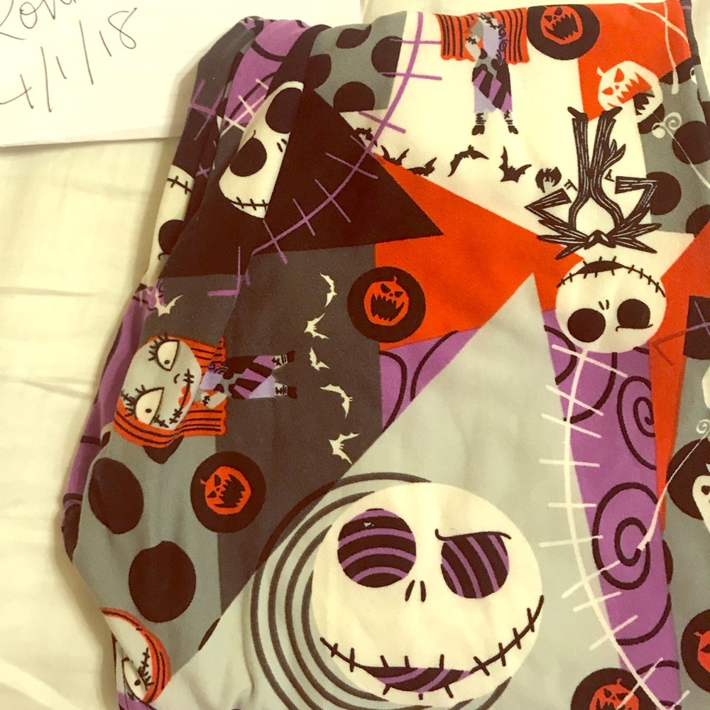 LuLaRoe Disney Jack Sally NBC Leggings New